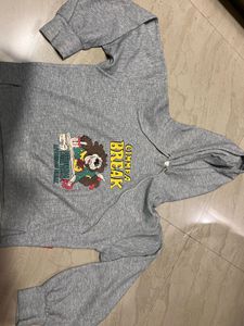 Grey Graphic Hoodie