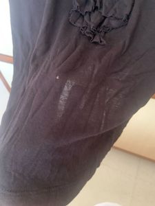 Levi’s Black Ruffled Neck Top