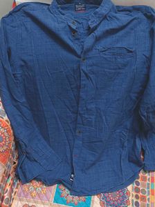Replay Blue Long Sleeve Shirt 44 Size