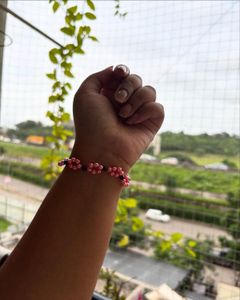 Beaded Flower Bracelet