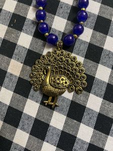 Peacock Pendant Necklace &amp; Earring Set