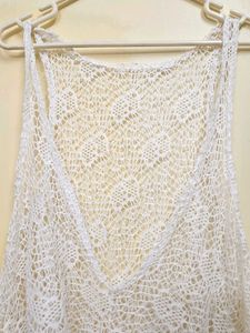 Imported White Lace Tank Top
