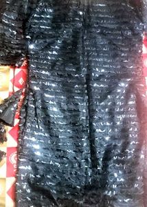 Elegant Black Embellished Party Dress