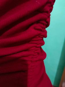 Red asymmetric Bodycon Mini Dress