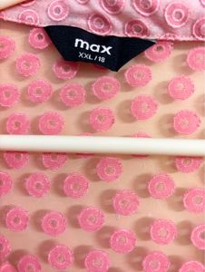 Max Sheer Embroidered Overlay Shirt | Size XXL