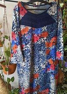 Printed Woolen Dress From Brand 109 F Available In