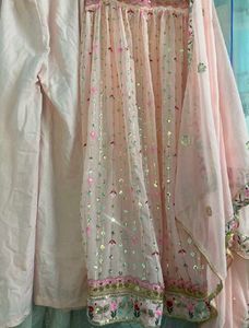 Sleeveless Nyra Cut with Trouser &amp; Dupatta