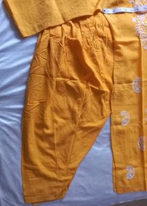 Yellow Lakhnowi 3pc Suit