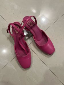 Shoetopia Pink Block Heels