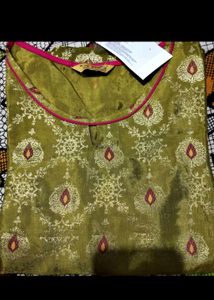 Aurelia Elegant Olive Green Kurti💚