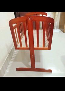 Babyhug Wooden Cot