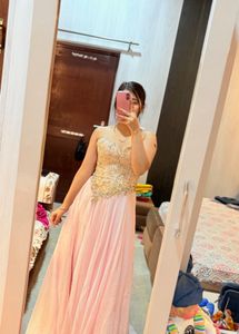 Strapless Embroided Stylish Gown🌸❤️🌼