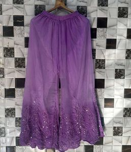 Mirror Work Chickenkari Kurta Set
