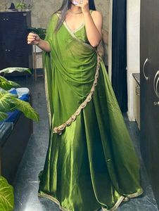 Green Lehenga Choli with Dupatta