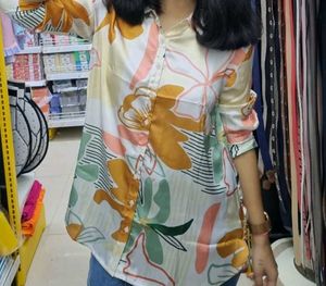 Patterned Silk Shirt