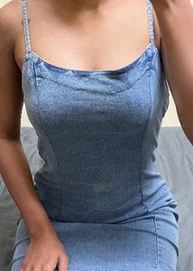 Denim Bodycon Mini Dress