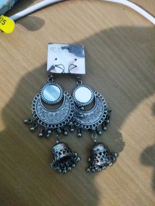 Pink Jhumka Earrings