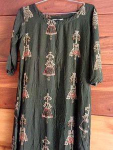 Beautiful Green Sequinned Kurta