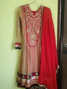 Heavy Anarkali set With Dupatta And Pant