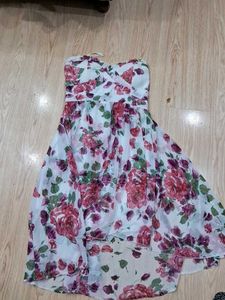 Floral Chiffon Hi-Lo Dress