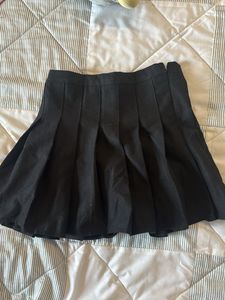Black Pleated Skirt