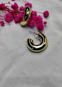Gold Chunky Hoop Earrings
