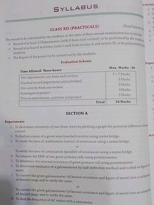 Class 12 Cbse Physics Practical