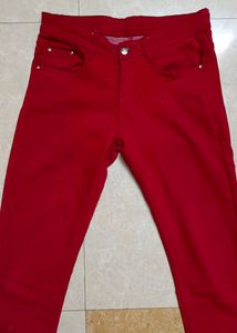 DROP!!!!🍒 Red Trendy Jeans For Women