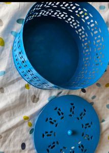 Tin Box And Blue Metal Dabba