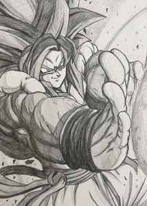 Goku Sketch A4 Size