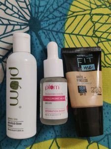 Plum Toner/Serum & Maybelline Free