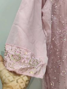 Pink Embellished Kurti