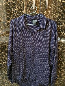 Polka Dot Button-Down Shirt