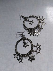 Star Hoop Earrings