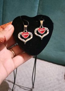 Heart shape couple neck chain