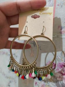 Forever 21 Colorful Hoops Earrings