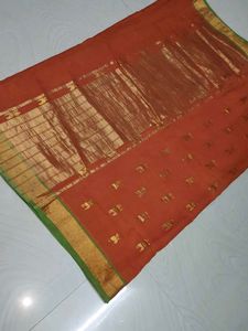 Simple Pure Kanchi Pattu Saree 🧡