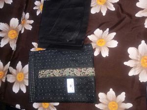 Beautiful Black Cotton Suit