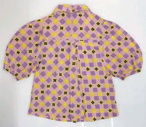 Cute Patterned Korean Top