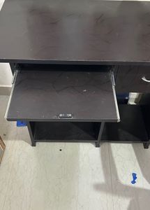 Dark Wood Computer Desk