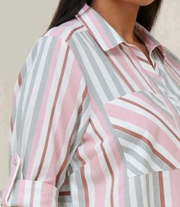 Gia Curves Striped Shirt