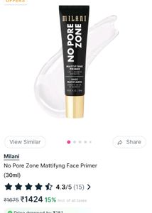 Milani No Pore Face Primer With Free Typsy Maskara