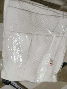 Casual Polyester Blend White Pant