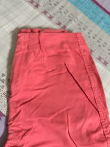 Forever-21 Bootcut Coral Pink Pants