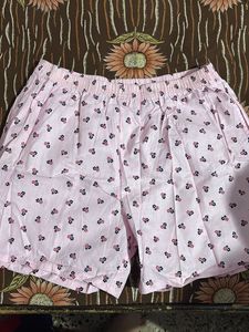 Pink flower shorts