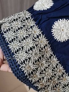 Navy Blue Kurti With Dupatta