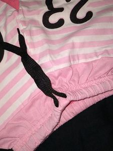 Black And Baby Pink Combination Beautiful Dress