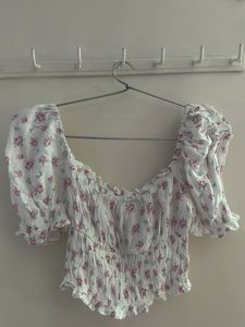 Floral Print Crop Top
