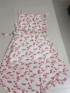 Floral High-Low Dress