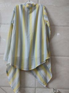 Striped White Kurta